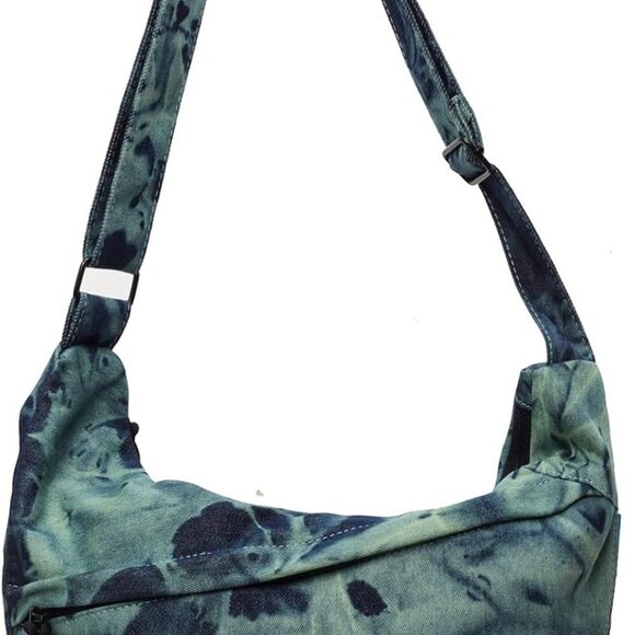 Handbags - Crescent Crossbody Bags for Women Nylon Slouchy Sling Hobo Bag,Spacious Dumpling